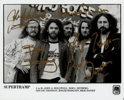 Lot #548 Supertramp Signed Photograph