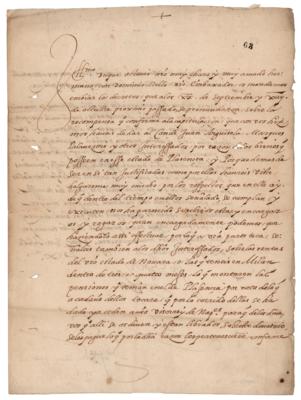 Lot #249 King Philip II of Spain Letter Signed - Image 1
