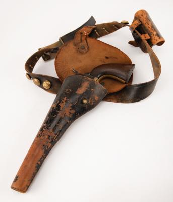 Lot #285 Civil War Colt Model 1860 Army Revolver with Indian Wars Era Accessories Group Lot - Image 2