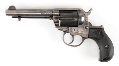 Lot #284 American Express-Marked Colt Model 1877 Lightning Revolver: Scarce Colt Model 1877 Lightning Revolver, factory-engraved for the American Express Company - Image 1