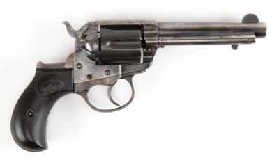 Lot #284 American Express-Marked Colt Model 1877 Lightning Revolver: Scarce Colt Model 1877 Lightning Revolver, factory-engraved for the American Express Company - Image 2