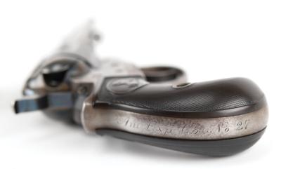Lot #284 American Express-Marked Colt Model 1877 Lightning Revolver: Scarce Colt Model 1877 Lightning Revolver, factory-engraved for the American Express Company - Image 3