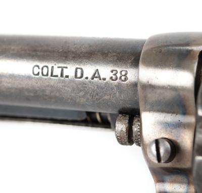 Lot #284 American Express-Marked Colt Model 1877 Lightning Revolver: Scarce Colt Model 1877 Lightning Revolver, factory-engraved for the American Express Company - Image 4