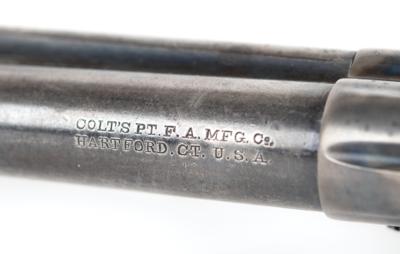 Lot #284 American Express-Marked Colt Model 1877 Lightning Revolver: Scarce Colt Model 1877 Lightning Revolver, factory-engraved for the American Express Company - Image 5