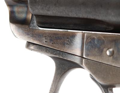 Lot #284 American Express-Marked Colt Model 1877 Lightning Revolver: Scarce Colt Model 1877 Lightning Revolver, factory-engraved for the American Express Company - Image 6