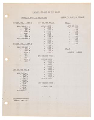 Lot #386 Apollo 14 'Crew Copy' Lunar Surface Visual Test Training Binder with (70) NASA Photographs -From the Collection of Stuart A. Roosa - Image 2