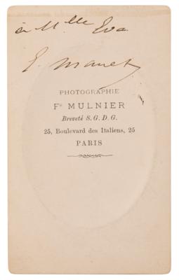 Lot #398 Edouard Manet Signed Photograph - Image 3