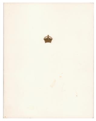 Lot #220 Elizabeth, Queen Mother Signed Christmas Card (1991) - Image 2