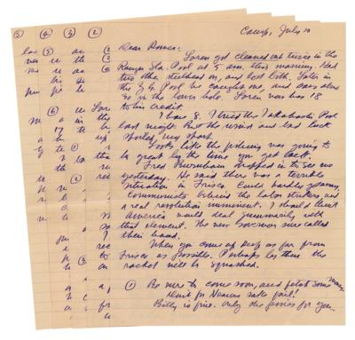 Lot #457 Zane Grey Lengthy Autograph Letter Signed to His Son, Romer - Image 1