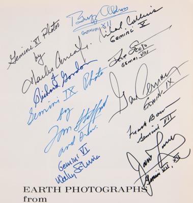 Lot #365 Gemini 'Earth Photographs' Book Signed by (10) Astronauts - Image 2