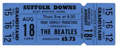 Beatles 1966 Suffolk Downs Concert Ticket | RR Auction