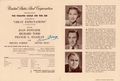Lot #628 Sherlock Holmes: Dennis Hoey Signed Program - Great Expectations (1950) - Image 1