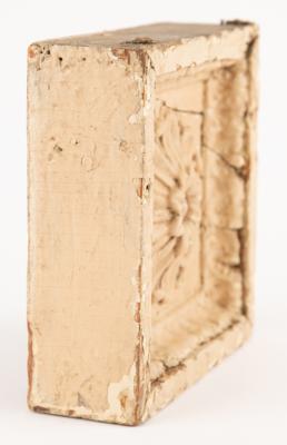 Lot #23 White House Doorway Corner Molding: White House doorway rosette molding piece from Truman's renovation - Image 2