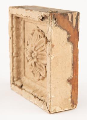 Lot #23 White House Doorway Corner Molding: White House doorway rosette molding piece from Truman's renovation - Image 3