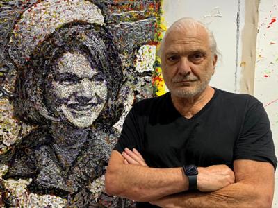 Lot #68 Jacqueline Kennedy Painting by Giovanni DeCunto (Acrylic on Canvas, 34? x 46?) - Image 2