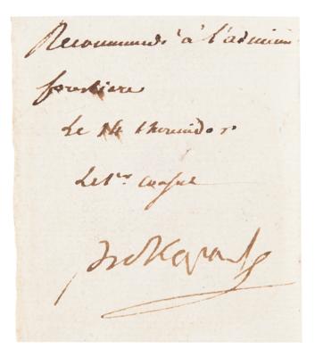 Lot #283 Napoleon Cut Signature - Image 1
