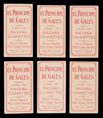 Lot #644 1909-11 T206 Lot of (10) Baseball Cards with Sovereign and El Principe de Gales Backs Baseball Cards - Image 2