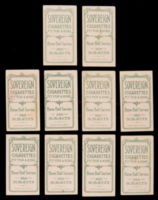 Lot #645 1909-11 T206 Lot of (10) Baseball Cards with Sovereign Backs Baseball Cards - Image 2