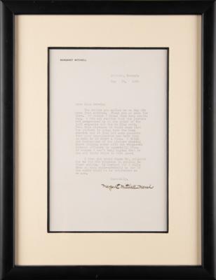 Lot #443 Margaret Mitchell Typed Letter Signed on Receiving Movie Stills from the Set of Gone With the Wind - Image 3