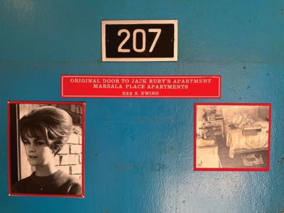 Lot #114 Jack Ruby's Apartment Door: Door from the apartment of Jack Ruby, once exhibited at the JFK Assassination Information Center in Dallas - Image 2
