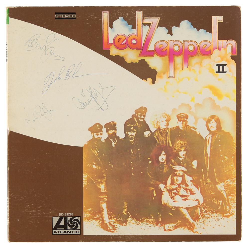 Led Zeppelin Signed Album - Led Zeppelin II - Obtained by an