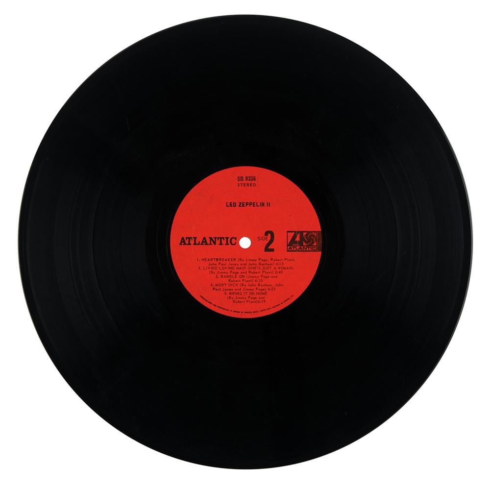 LED ZEPPELIN★II UK Atlantic Red/Maroon オ Led Zeppelin Signed Album - Led Zeppelin II - Obtained by an