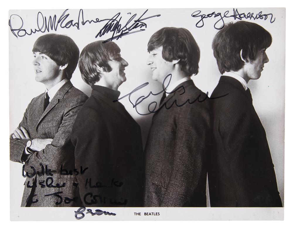 Beatles Signed Photograph (c. 1965) - A Rare Gift to the 'Beatles
