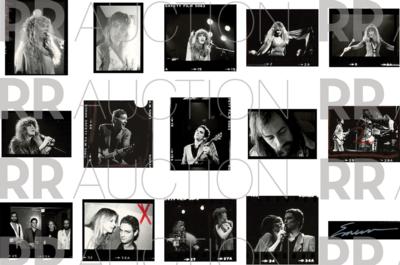 Lot #9153 Fleetwood Mac Archive of (22) Contact Sheet Photographs by Sam Emerson - Image 2