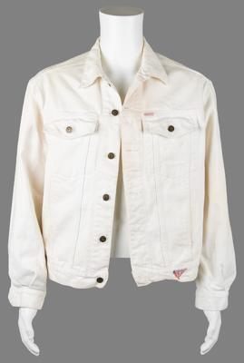 Lot #9307 Tom Petty's White Guess Denim Jacket - Image 1