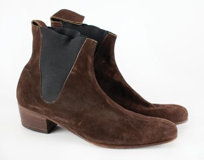 Lot #9308 Tom Petty's Brown Suede Chelsea Boots - Image 1