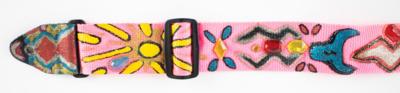 Lot #9313 Tom Petty's Pink Southwestern Guitar Strap - Image 3