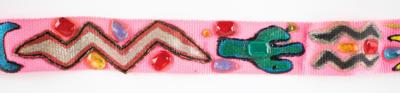 Lot #9313 Tom Petty's Pink Southwestern Guitar Strap - Image 4
