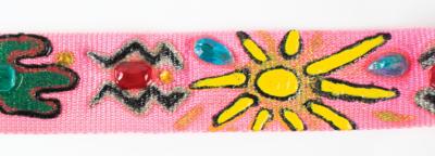 Lot #9313 Tom Petty's Pink Southwestern Guitar Strap - Image 5
