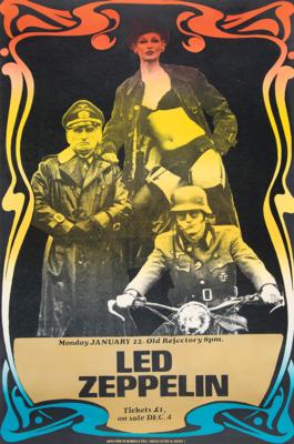 Lot #9091 Led Zeppelin Rare Original 1973 Old Refectory Southampton Concert Poster - Image 1