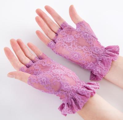 Lot #9246 Prince's Purple Rain Purple Lace Gloves - Image 1