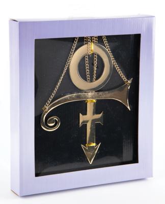 Lot #9232 Prince '3 Chains o' Gold' Replica Necklace (Official Merchandise) - Image 1