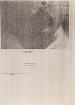 Lot #9256 Prince (2) Draft Scripts for Purple Rain and Graffiti Bridge - Image 2