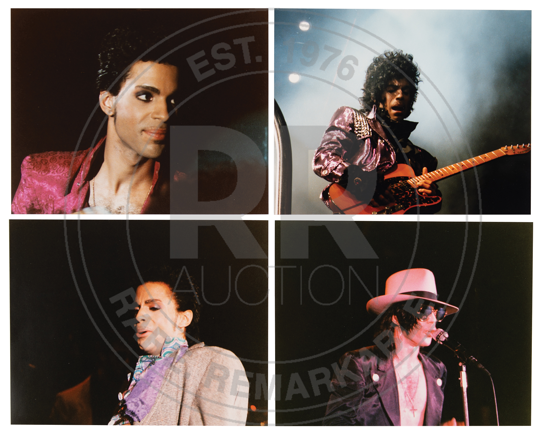 Lot #9254 Prince (6) Original Candid Concert Photographs - Image 1