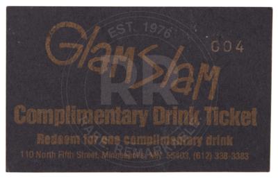 Lot #9255 Prince (4) Rare Glam Slam Nightclub Items - Image 1