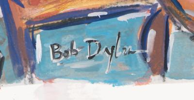 Lot #9050 Bob Dylan Original Painting 'View from Two Windows' -created in 2007 for his acclaimed ?Drawn Blank Series' - Image 3