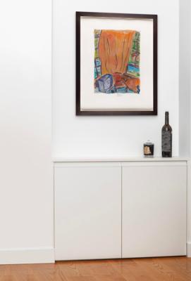 Lot #9050 Bob Dylan Original Painting 'View from Two Windows' -created in 2007 for his acclaimed ?Drawn Blank Series' - Image 4