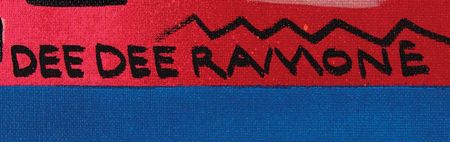 Lot #9192 Dee Dee Ramone Large Original Painting - 'Oranges' - Image 3