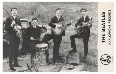 Lot #9034 Beatles 1963 Parlophone Records Promotional Card - Image 1
