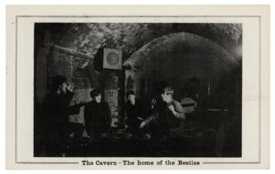 Lot #9036 Beatles 1963 Cavern Club Promotional Card - Image 1