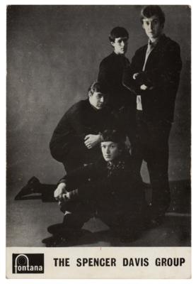 Lot #9139 Spencer Davis Group Signed Promo Card - Image 2