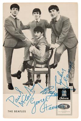 Lot #9039 Beatles 1966 Odeon/EMI Records Promotional Card - Image 1