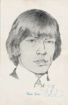 Lot #9073 Brian Jones Signed Rolling Stones Monthly Book (1964) - Image 1