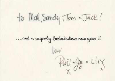 Lot #9165 Genesis (3) Signed Christmas Cards - Image 1