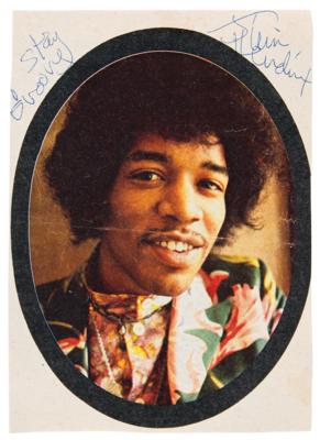 Lot #9057 Jimi Hendrix Signed Photograph - Obtained In-Person at the Halle Münsterland in 1969 - Image 1