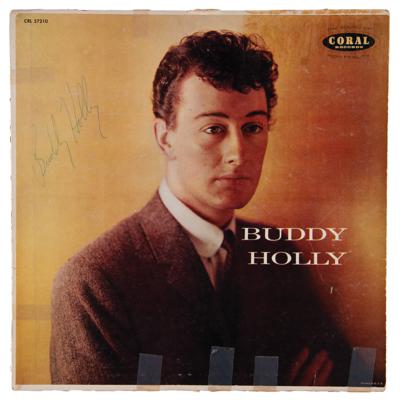 Lot #9122 Buddy Holly Rare Signed Album - Self-Titled Debut - Image 1